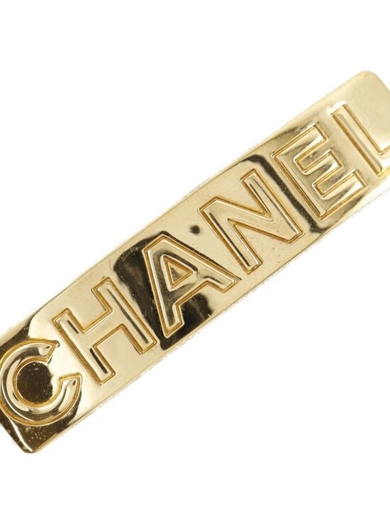 CHANEL Valletta logo vintage gold Plated Gold Women